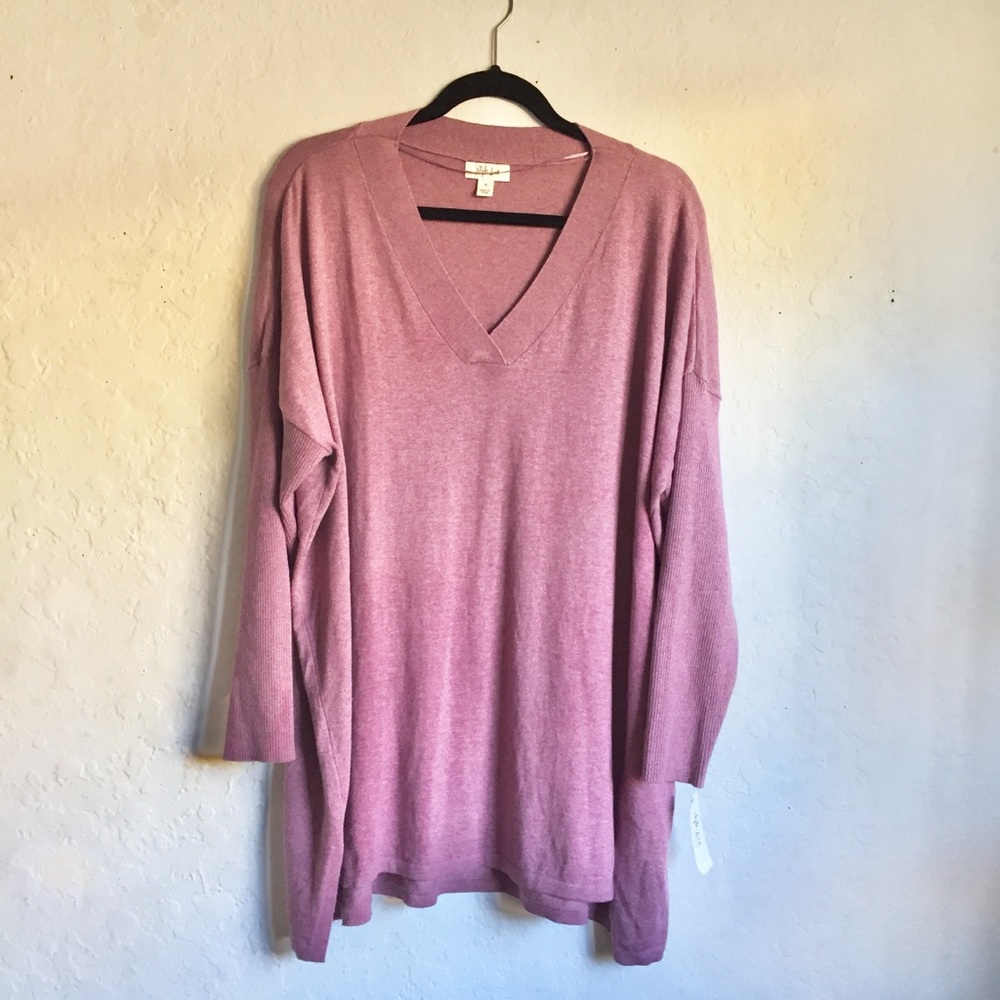 Style & Co Maeve V Neck Sweater 1X - Picture 4 of 8